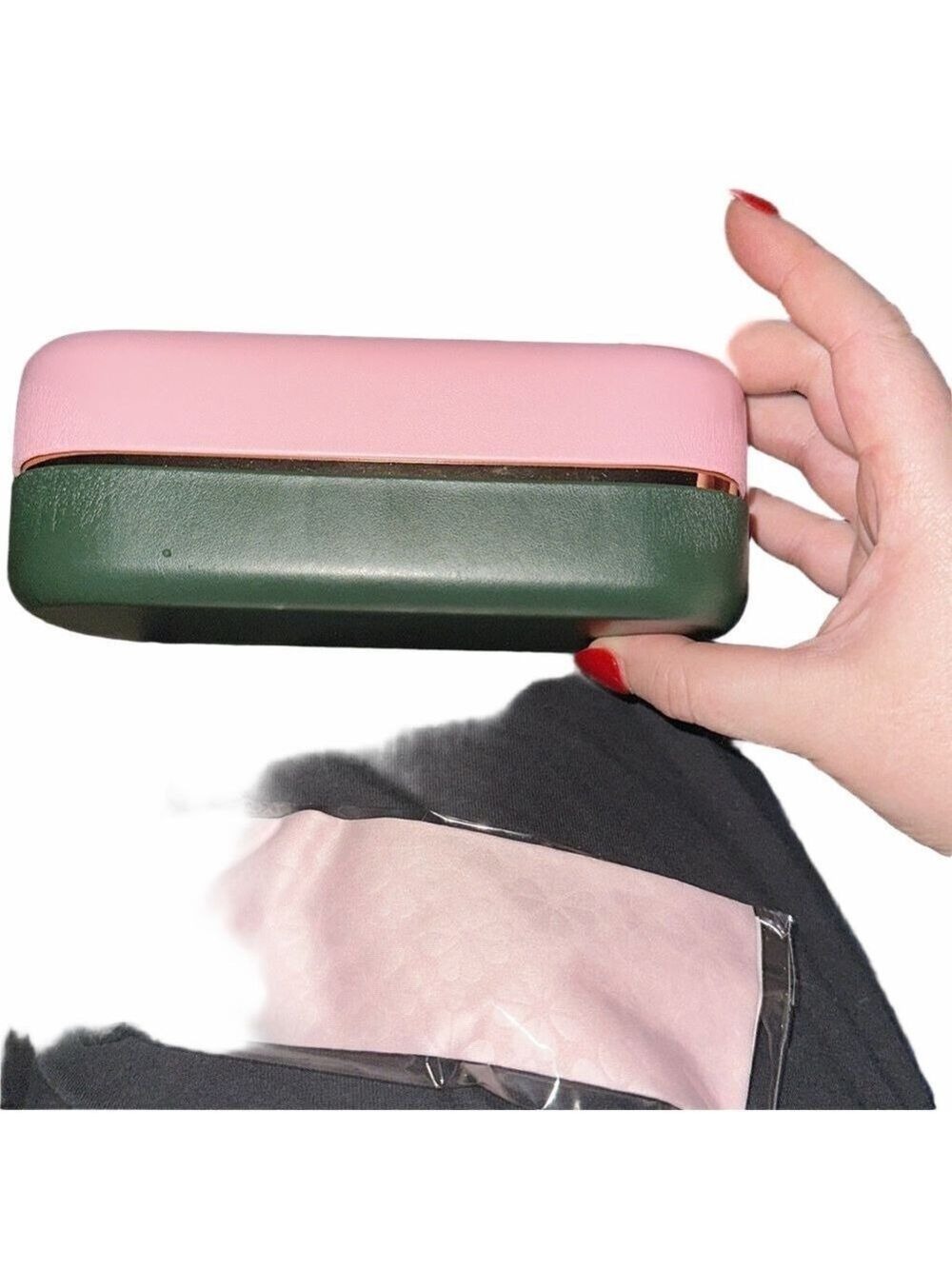 Kate Spade Pink Green Glasses Case - Picture 4 of 4